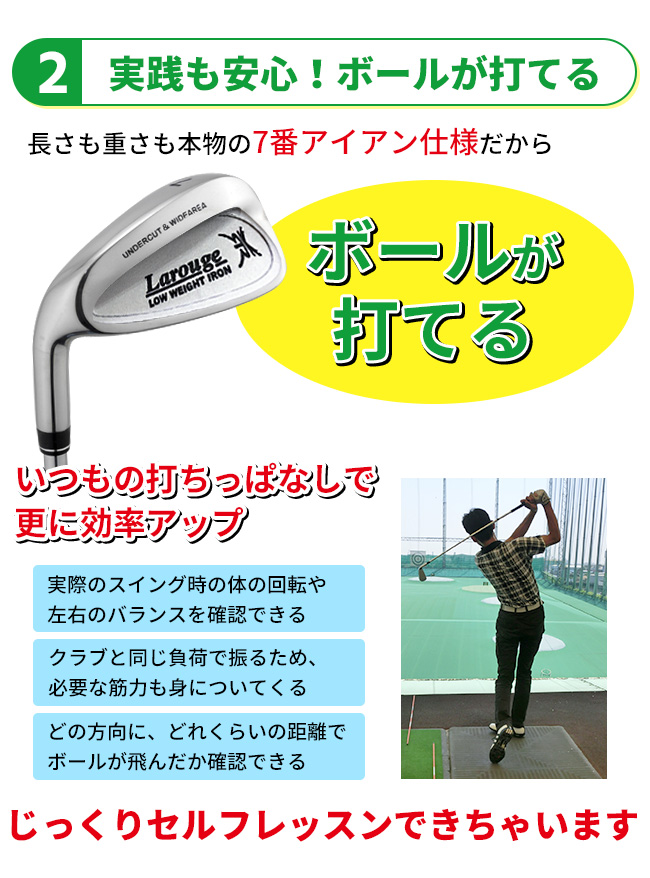 レフティ／左利き用グリップマスターアイアン ボールが打てるグリップ