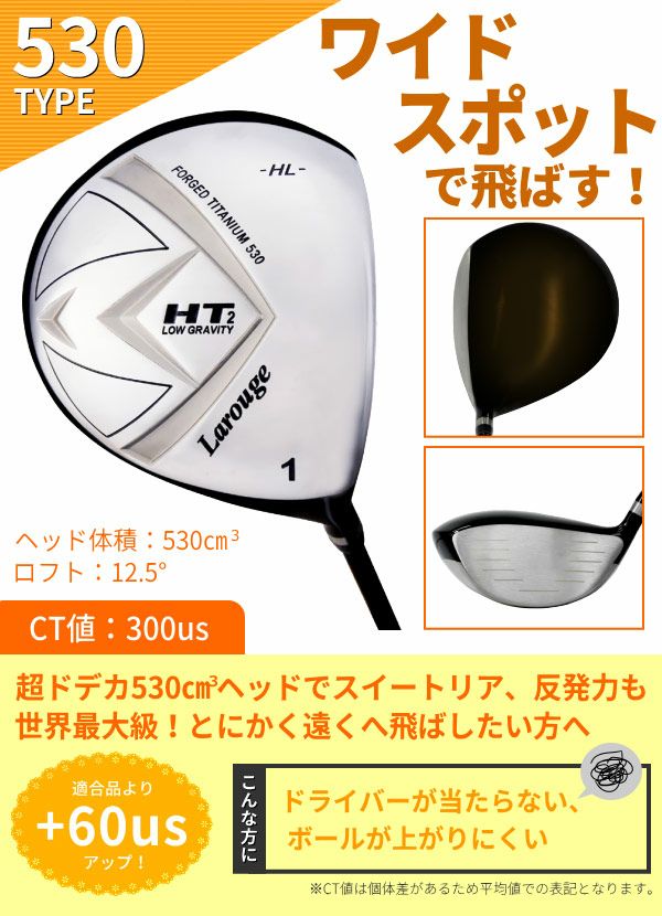 女性用 高反発 ドライバーレディース Larouge-HT2 オーバーサイズ