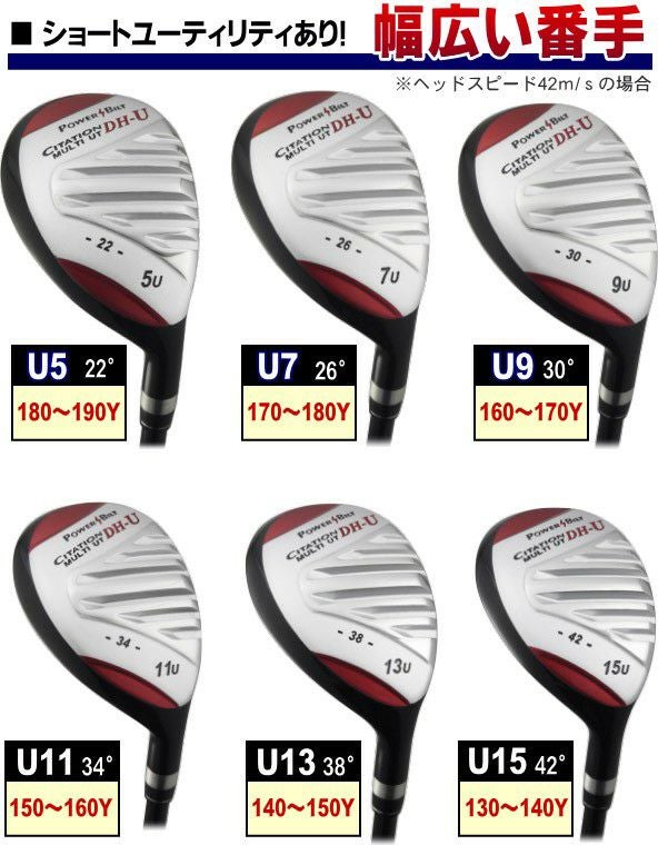 右利き用 パワービルト DH-U ユーティリティ：【製造直販ゴルフ屋