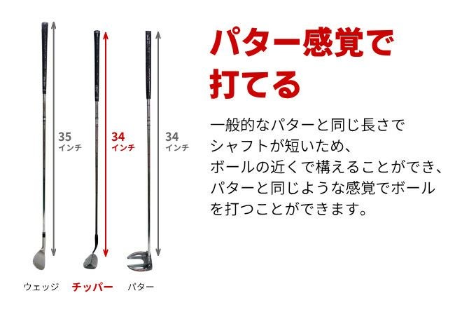 CHIPPER Lab チッパーラボブラックダイヤチッパー：【製造直販ゴルフ屋