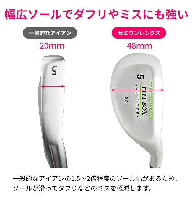 【希少なレディース　ユーティリティアイアン】N.G.S.L ULT 6本セット 女性用ユーティリティアイアン】FLIT-BOX SEMIONE レディース