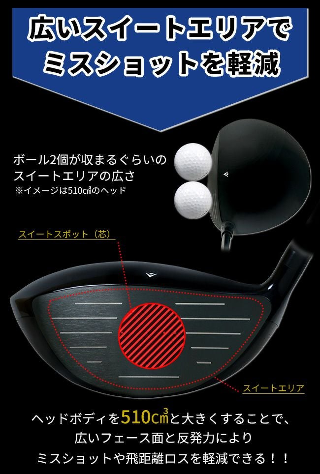 選べる高反発チタンドライバー】MOMENTUM TRADITIONALⅡ ドライバー