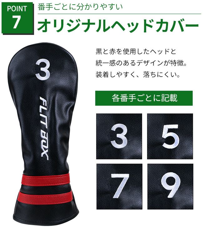 左用】【FD-60：標準シャフト】FLIT-BOX7 フェアウェイウッド ：【製造
