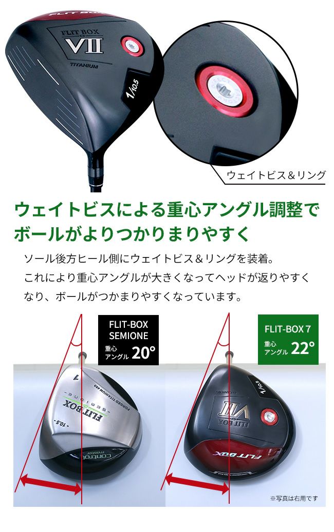左用】【FD-50NEO：軽量シャフト】レフティ FLIT-BOX7 ドライバー